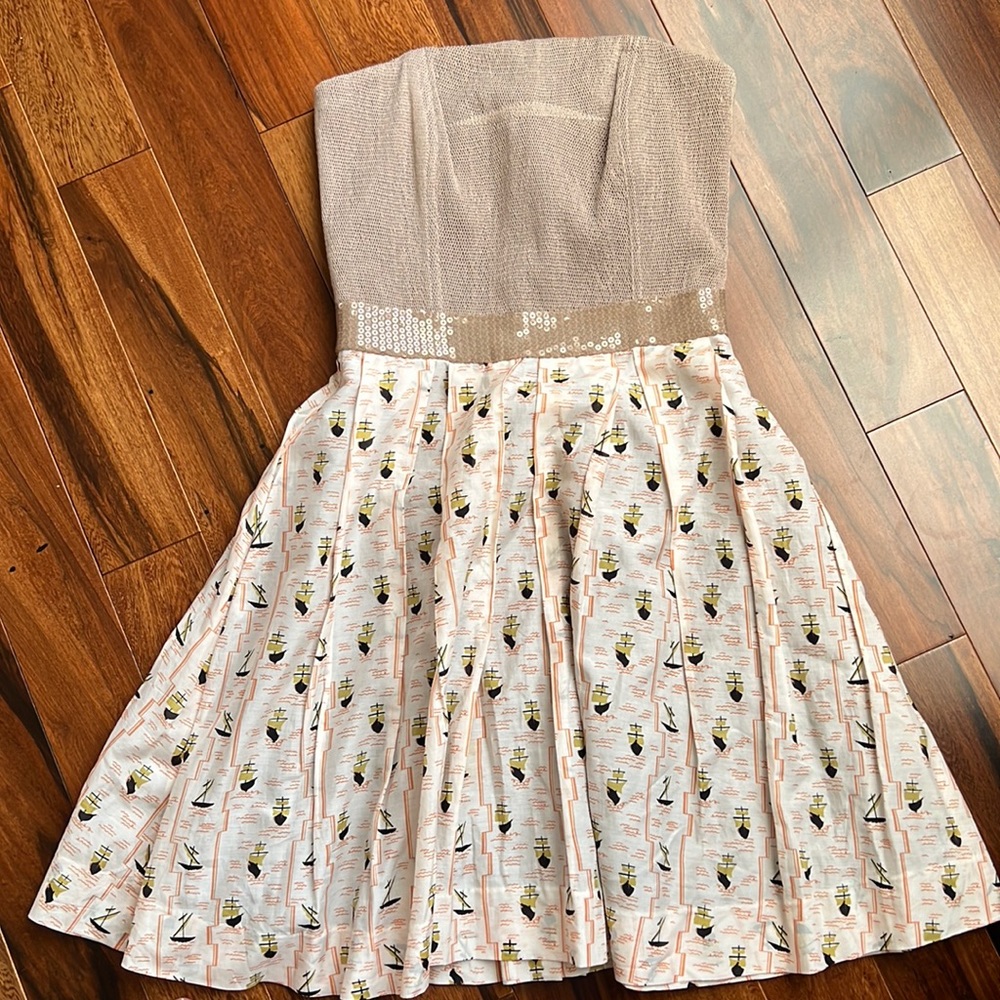 Rachel Roy summer strapless dress super cute size 0.